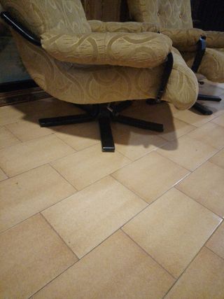Coppia di poltrone girevoli retrò anni '50