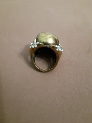 Anillo Calavera con Cristales