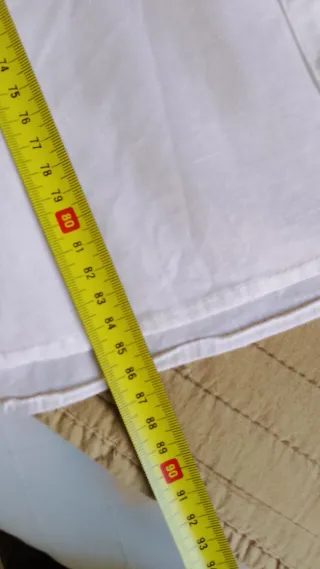 Sobrecamisa H&M Lino y Algodón Blanca
