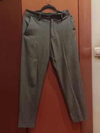 Pantalón Chino Zara Gris Talla S