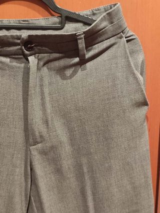 Pantalón Chino Zara Gris Talla S