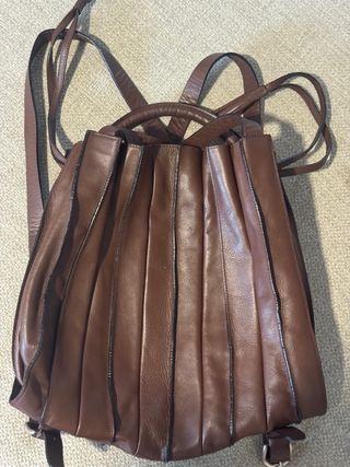 Mochila Bolso Lupo Abanico Marrón