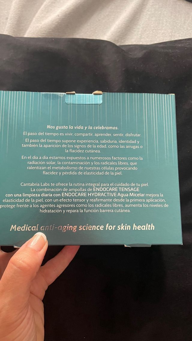 Endocare Tensage Ampollas + Regalo Agua Micelar