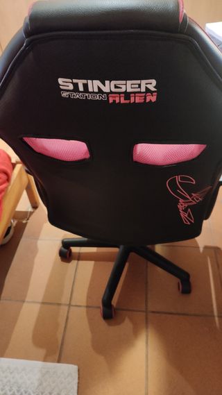 Silla Gamer STINGER STATION ALIEN Piel Sintética