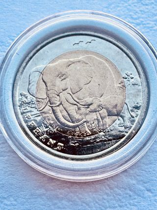 Preciosa Moneda de 1 Lira Turquía 2009 - Elefante