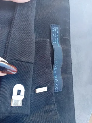 Pantalones de traje Zara negros mujer