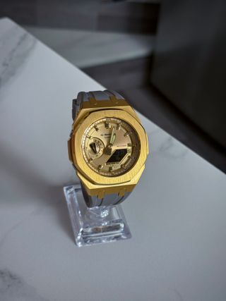 G-Shock Ga-2100 mod Casioak Golden & Grey