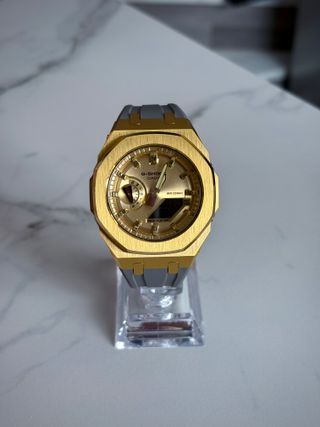 G-Shock Ga-2100 mod Casioak Golden & Grey