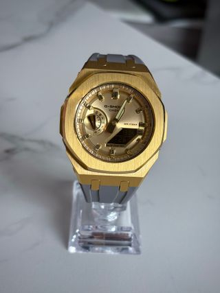 G-Shock Ga-2100 mod Casioak Golden & Grey