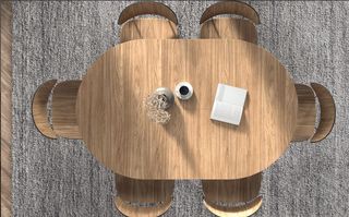MESA DE COMEDOR EXTENSIBLE DE 120 +50 (ART)