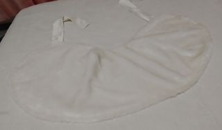 Capa bolero pelo blanco forro lazo