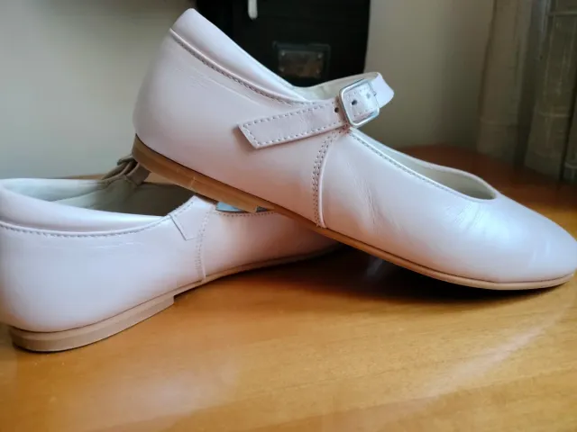 Zapatos ceremonia niña rosa,talla 34
