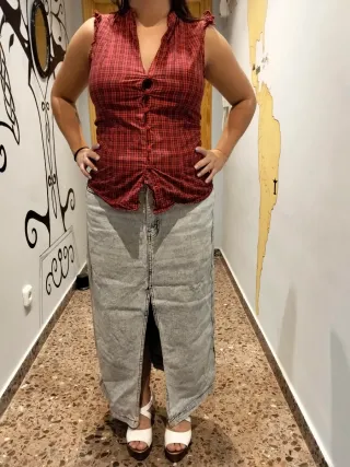 Pack falda tubo y 2 camisas