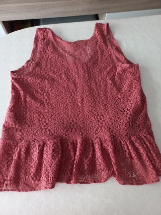 Top encaje teja T.U. a estrenar