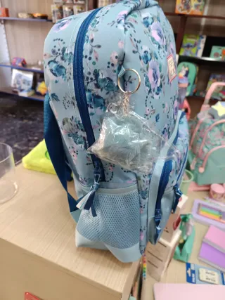 Mochila escolar floral Movom