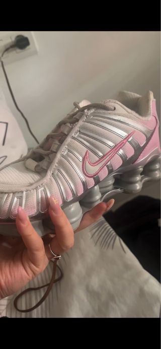 Nike Shox Mujer Rosa y Plateado