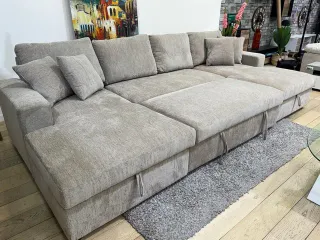 Sofá Cama 330cm con Doble Arcón