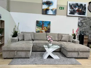 Sofá Cama 330cm con Doble Arcón