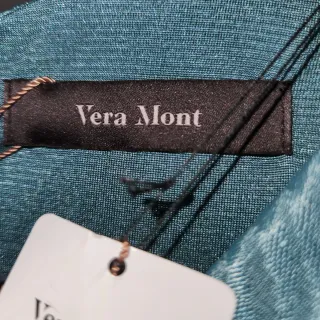Vestido fiesta cóctel Vera Mont azul  sin usar
