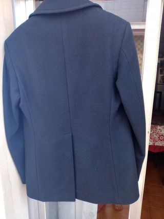 Mezzo cappotto nero a doppio petto 