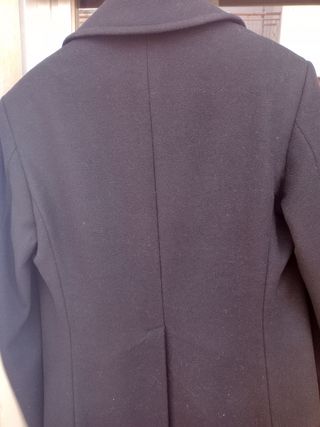 Mezzo cappotto nero a doppio petto 