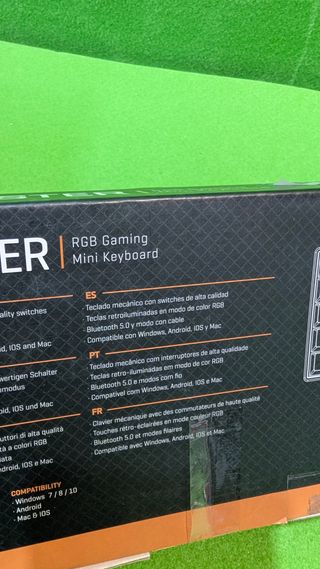 Teclado Gaming mecánico RGB, Bluetooth 5.0 y USB