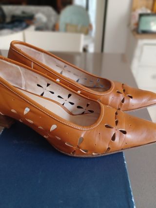 Scarpe Melluso donna vera pelle arancio 36.5