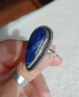 Anillo Plata y Sodalita Azul