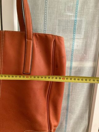 Bolso shopper Purificación García piel marrón