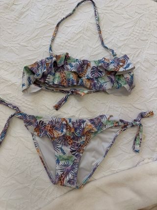 Bañador bikini purpurina 11-12 años