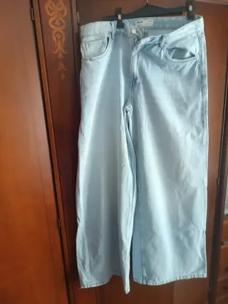 Pantalones anchos mujer vaqueros