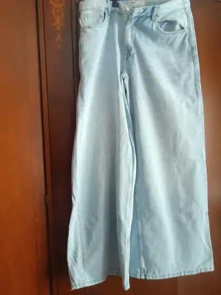 Pantalones anchos mujer vaqueros