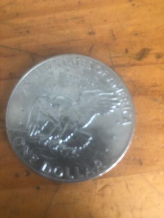 Moneda 1 Dólar Plata 1974 Eisenhower