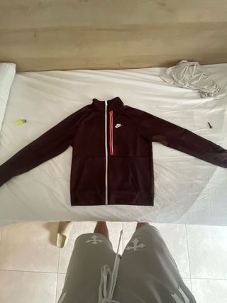 Sudadera Nike Marrón con Cremallera