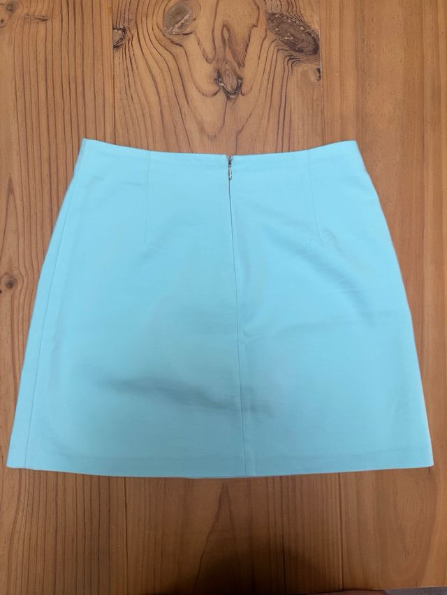 Falda Zara turquesa