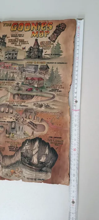 Mappa Goonies in legno