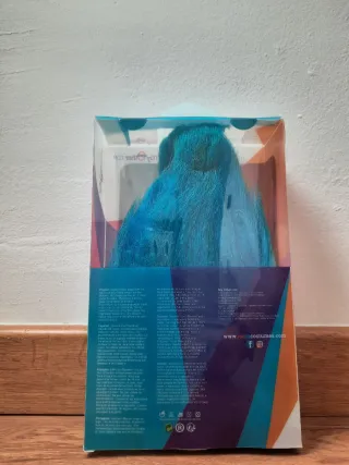 Peluca Troll Azul Talla Única