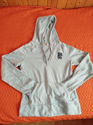 Sudadera azul mujer