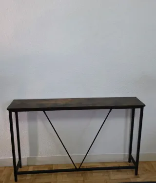 Mesa consola / aparador madera y metal