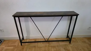 Mesa consola / aparador madera y metal