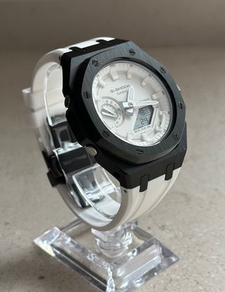 G-Shock Casioak Blanco y Negro Modificado
