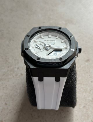 G-Shock Casioak Blanco y Negro Modificado
