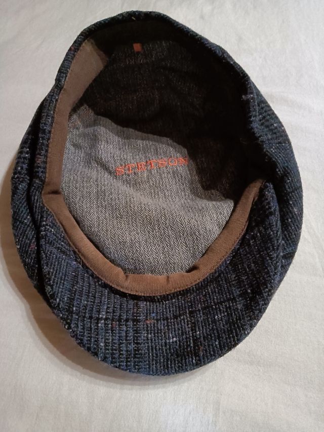 Boina Stetson Lana Azul/Gris talla 55ctm.