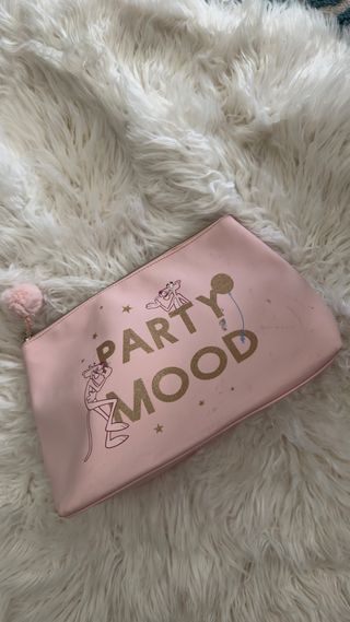 Necessaire Pantera Negra Rosa Dourado