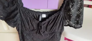 Vestido H&M encaje negro XS