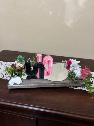 Centrotavola con specchio