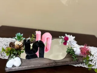 Centrotavola con specchio