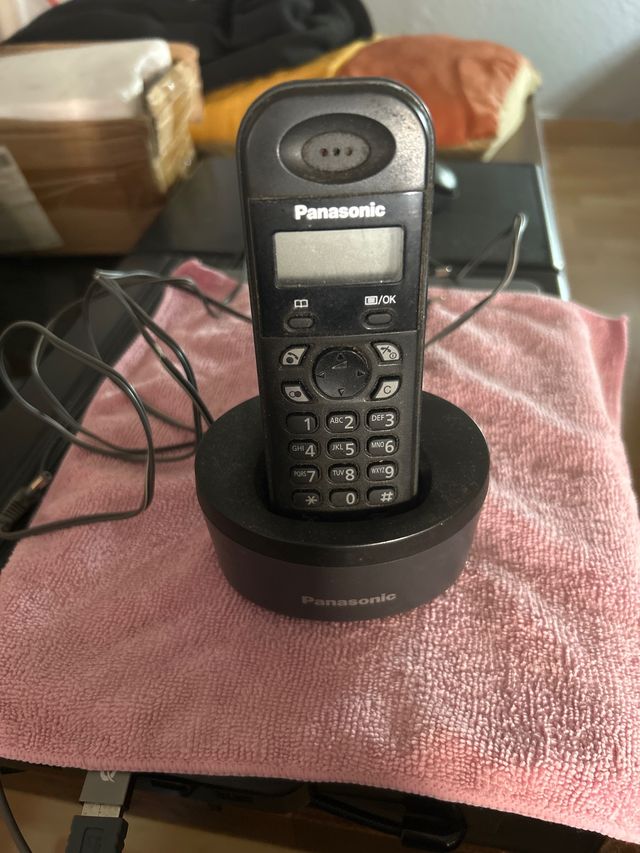 Telefono nero wireless Panasonic