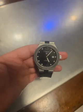 Reloj L.BRUAT Plata y Negro