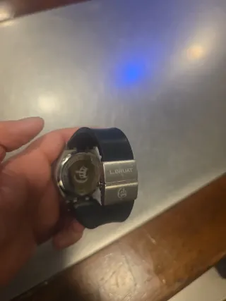 Reloj L.BRUAT Plata y Negro